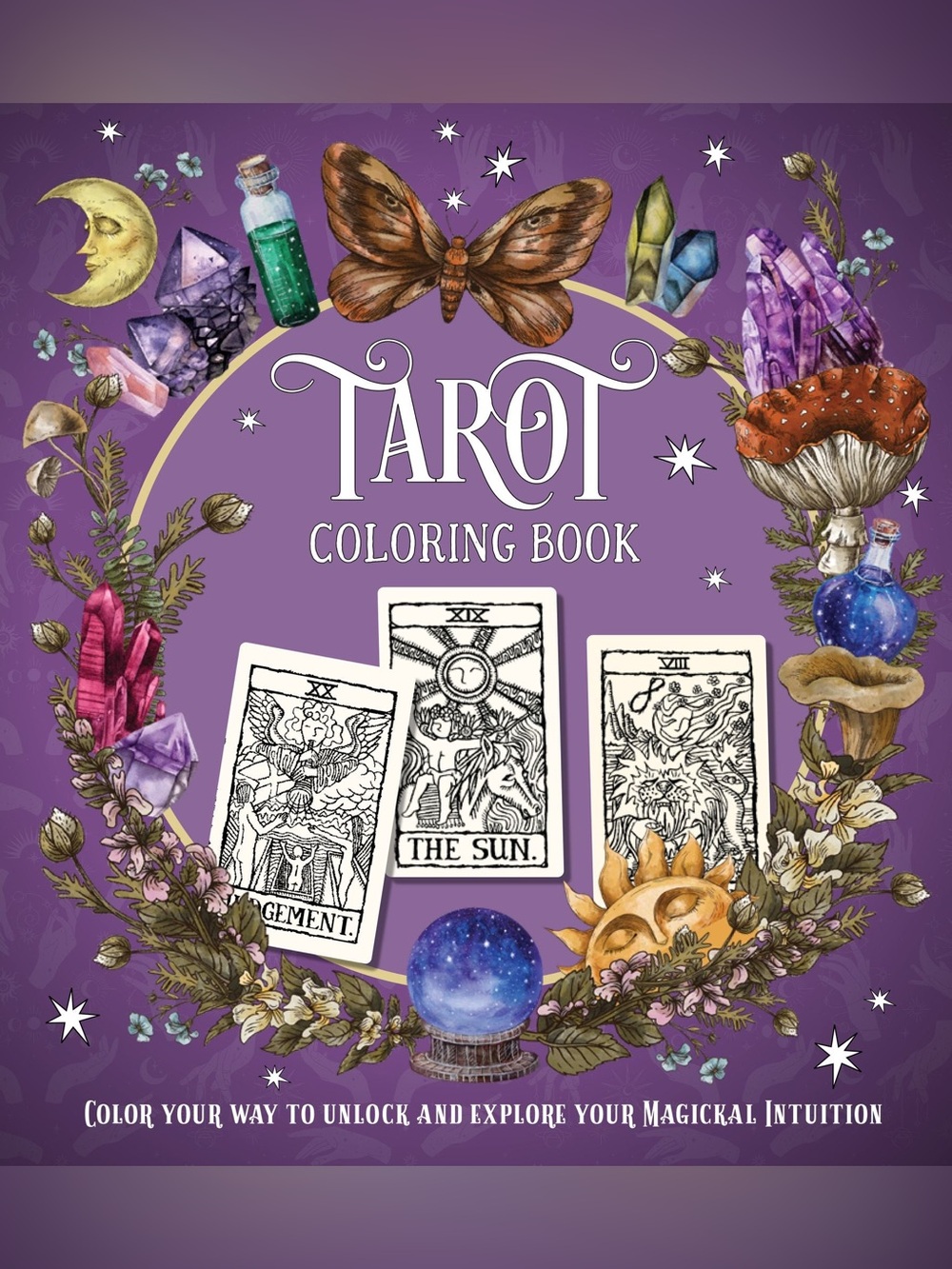 🔮🌙 Tarot Coloring Book | Mystical Celestial Adult Coloring Book | NWT